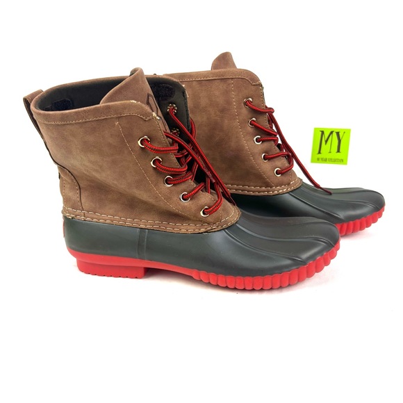MarleyLilly Lace Up Duck Boots Size 9 - Picture 2 of 10